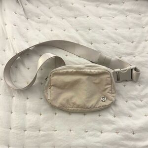 Lululemon Beige Crossbody Belt Bag